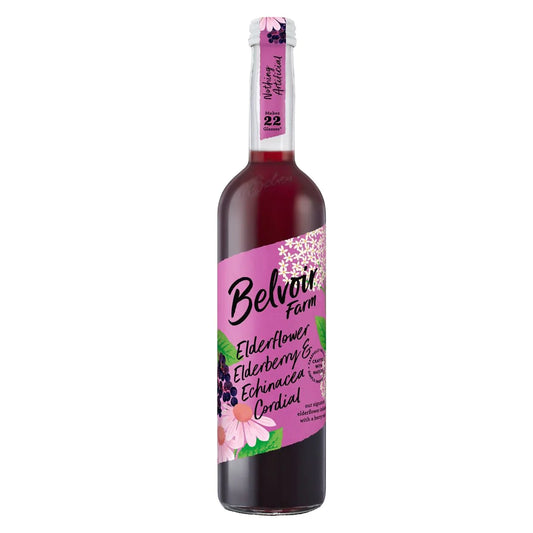 BELVOIR FARM Elderflower,Elderberry &Echinacea 500ml (Pack of 6)