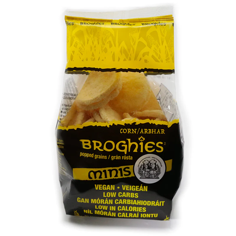 Broghies Fat Free Corn Mini Broghies Crackers 45g (Pack of 18)