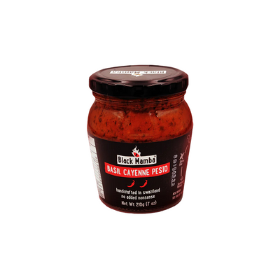 Black Mamba Basil & Cayenne Pesto Medium Hot 210g (Pack of 6)