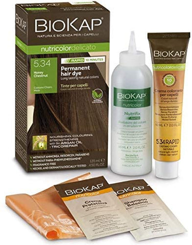 BioKap Honey Chestnut 5.34 Rapid Hair Dye 135ml