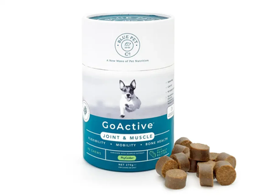Blue Pet Co Go active Peanut Putter Muscle Bone & Joint Supplements 270g (Pack of 24)