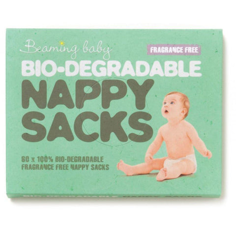 Beaming Baby Nappy Sacks Fragrance Free 60's Pieces