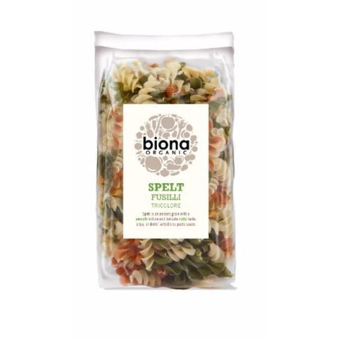 Biona Organic Spelt Tri Colore Fusilli 250g