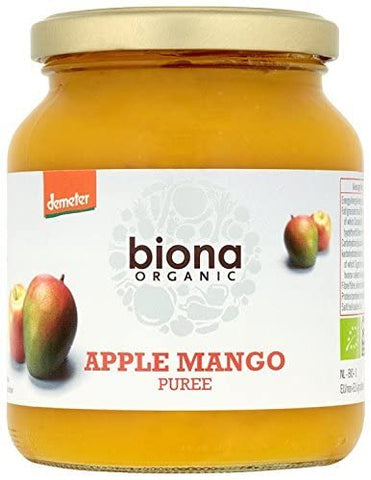 Biona Organic Apple & Mango Puree 360g (Pack of 6)