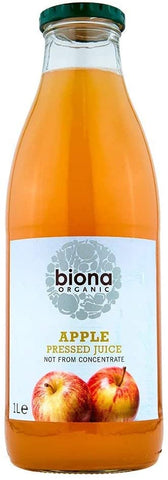 Biona Organic Pressed Apple Juice 1000ml (Pack of 6)