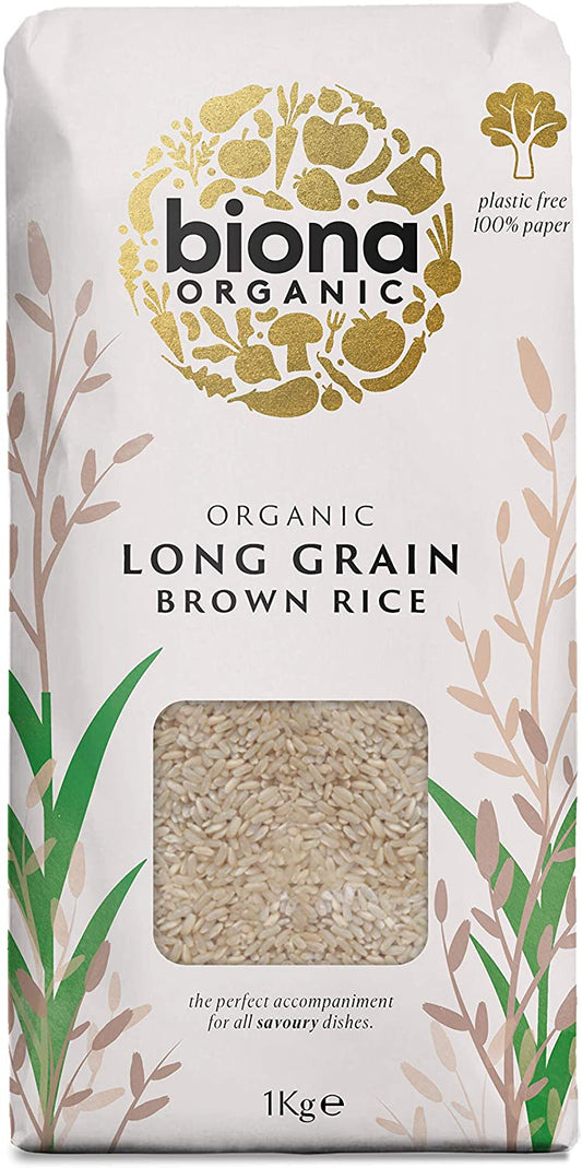 BIONA Biona Organic Long Grain Brown Rice 1kg