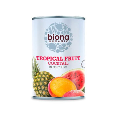 Biona Organic Tropical Fruit Cocktail In Fruit Juice 400g