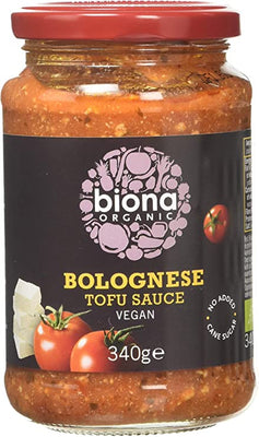 Biona Tofu Bolognese Pasta Sauce Vegan Organic 340g