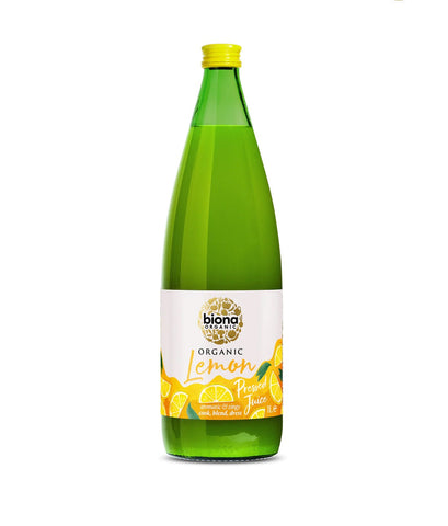 Biona Organic Lemon Juice 1000ml (Pack of 6)