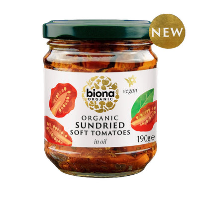 Biona Organic Sundried Tomatoes in Oil 190g (Pack of 5)