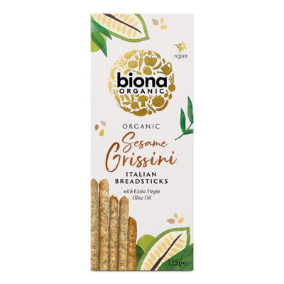 Biona Organic Sesame Grissini 125g (Pack of 12)