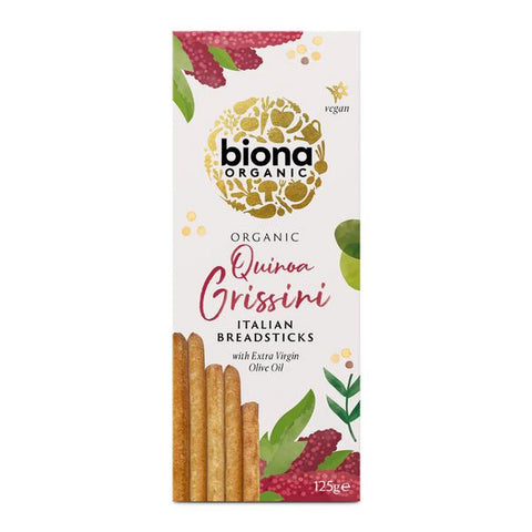 Biona Organic Quinoa Grissini 125g (Pack of 12)