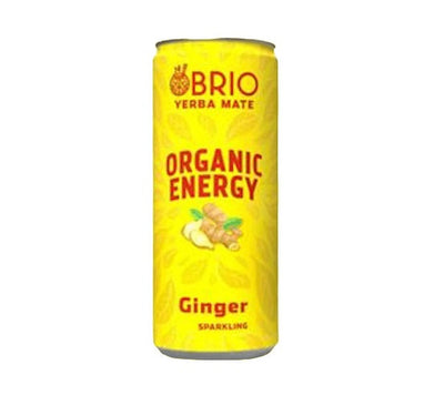 Brio Mate Brio Yerba Mate Organic Energy Tea Ginger 250ml (Pack of 12)