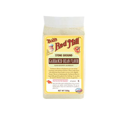 Bobs Red Mill Gluten Free Garbanzo Bean (chickpeas) Flour 500g (Pack of 4)