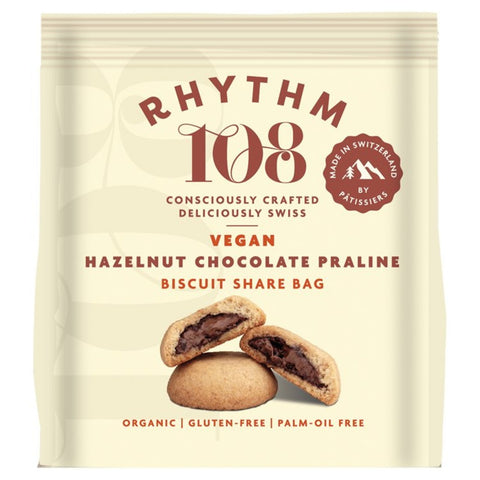 Rhythm 108 Hazelnut Chocolate Praline 135g (Pack of 8)