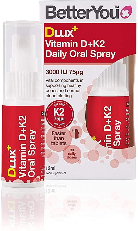 BetterYou DLux+ Vitamin D+K2 12ml (Pack of 12)