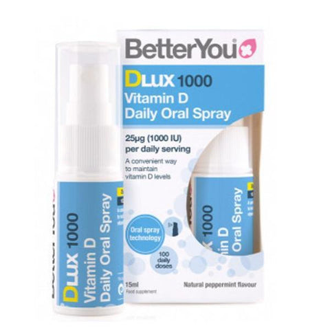 BetterYou DLux1000 Vegan Vitamin D Daily Oral Spray 15ml