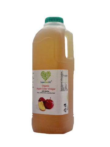 SuperfoodUK Organic Apple Cider Vinegar with Mother | Raw | Unfiltered