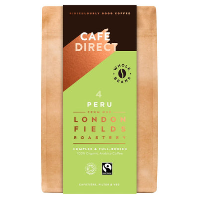 CafeDirect Peru FT Organic Coffee Beans 200 g