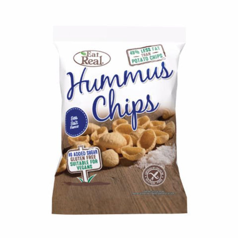 Eat Real Hummus Chip Sea Salt 45g (Pack of 12)