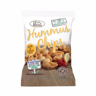 Eat Real Hummus Chip Lemon Chilli 45g (Pack of 12)