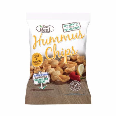 Eat Real Hummus Chip Lemon Chilli 45g (Pack of 12)