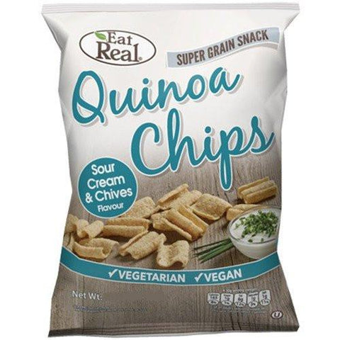 Eat Real Quinoa Sour Cream Chive Chip 80g (Pack of 12)
