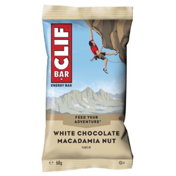 Clif Bar White Chocolate Macadamia Bar 68g (Pack of 12)