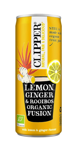 Clipper Lemon Ginger & Rooibos Organic Fusion 250ml (Pack of 12)