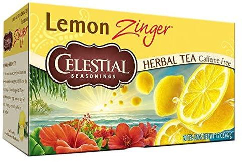Celestial Seasonings Lemon Zinger Tea 20 Bags (Pack of 6)