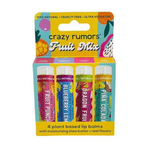 Crazy Rumors Fruit Mix 4 Lip Balm Set 17g (Pack of 8)