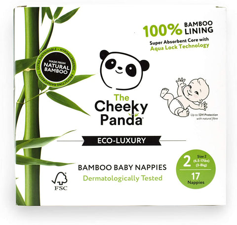 The Cheeky Panda Bamboo Nappies Size 2