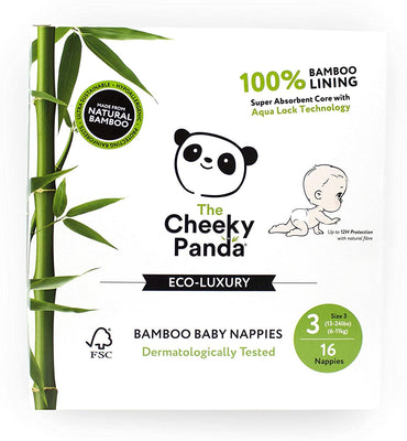 The Cheeky Panda Bamboo Nappies Size 3