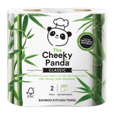 Cheeky Panda 100% bamboo 2 Kitchen Towel Rolls