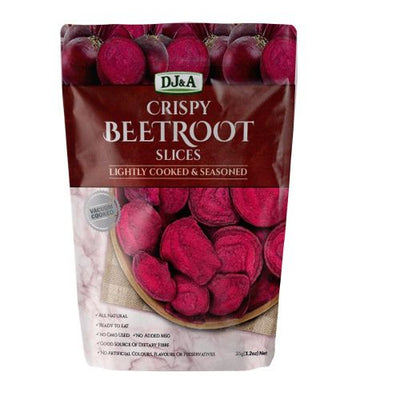 DJ&A Crispy Beetroot Slices 35g (Pack of 10)