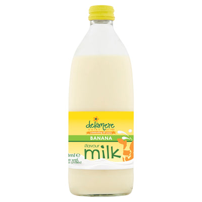 Delamere Dairy Banana Flavoured Cows Milk 500ml (Pack of 12)