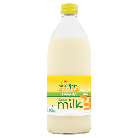 Delamere Dairy Banana Flavoured Cows Milk 500ml (Pack of 12)