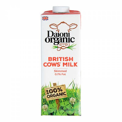 Daioni Organic Skimmed 1ltr (Pack of 12)