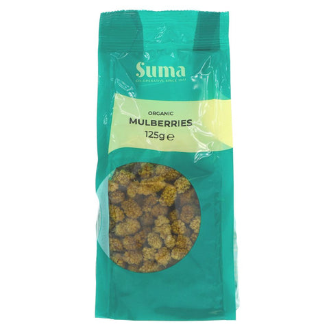 Suma Prepacks Org White Mulberries 125g (Pack of 6)