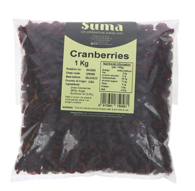 Suma Bagged Down Cranberries 1kg