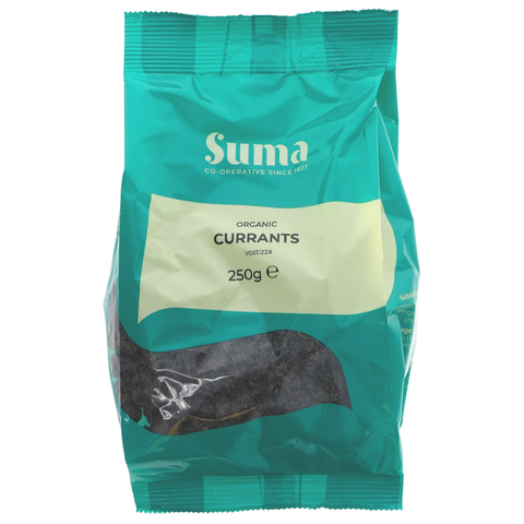 Suma Prepacks Currants Organic 250g (Pack of 6)