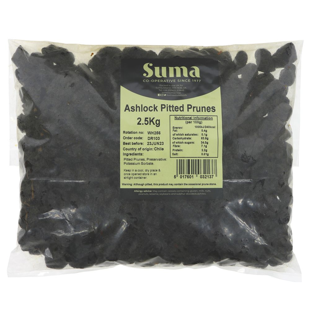 Suma Bagged Down Ashlock Pitted Prunes 2.5kg