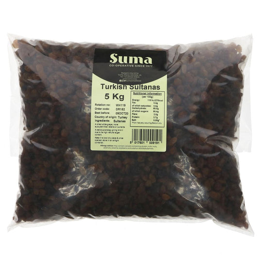 Suma Bagged Down Turkish Sultanas 5kg