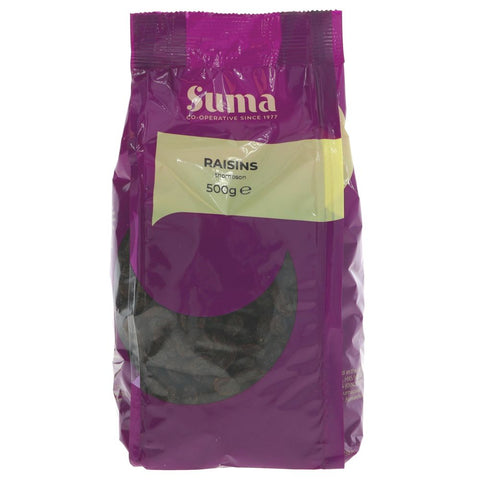 Suma Prepacks Raisins Thompson Seedless 500g (Pack of 6)