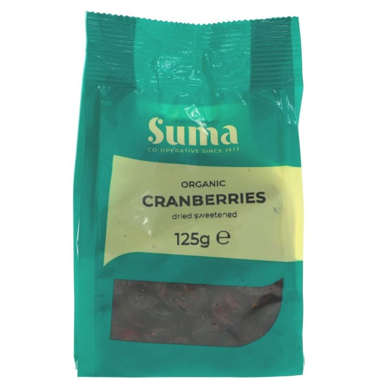 Suma Prepacks Organic Cranberries 125g (Pack of 6)