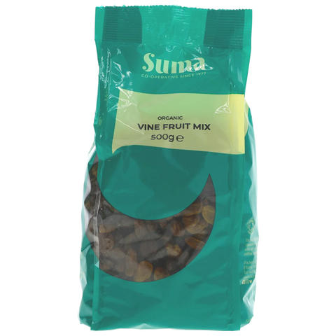 Suma Prepacks Vine Fruit Mix Organic 500g (Pack of 6)