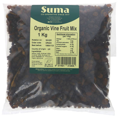 Suma Bagged Down Organic Vine Fruit Mix 1kg