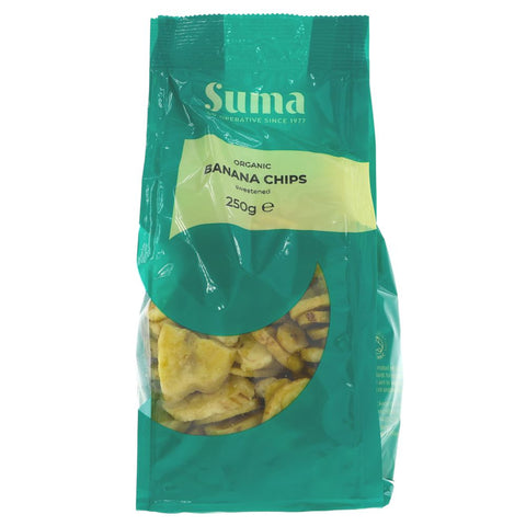 Suma Prepacks - Organic Banana Chips 250g (Pack of 6)