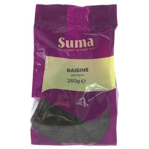 Suma Prepacks Pp Dark Flame Raisins 250g (Pack of 6)