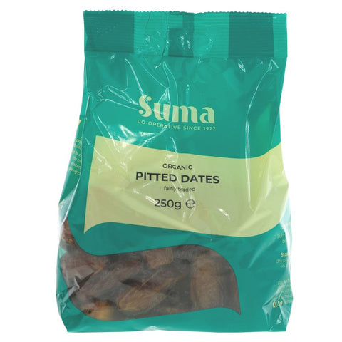 Suma Prepacks Organic Fairly Traded Dates 250g (Pack of 6)